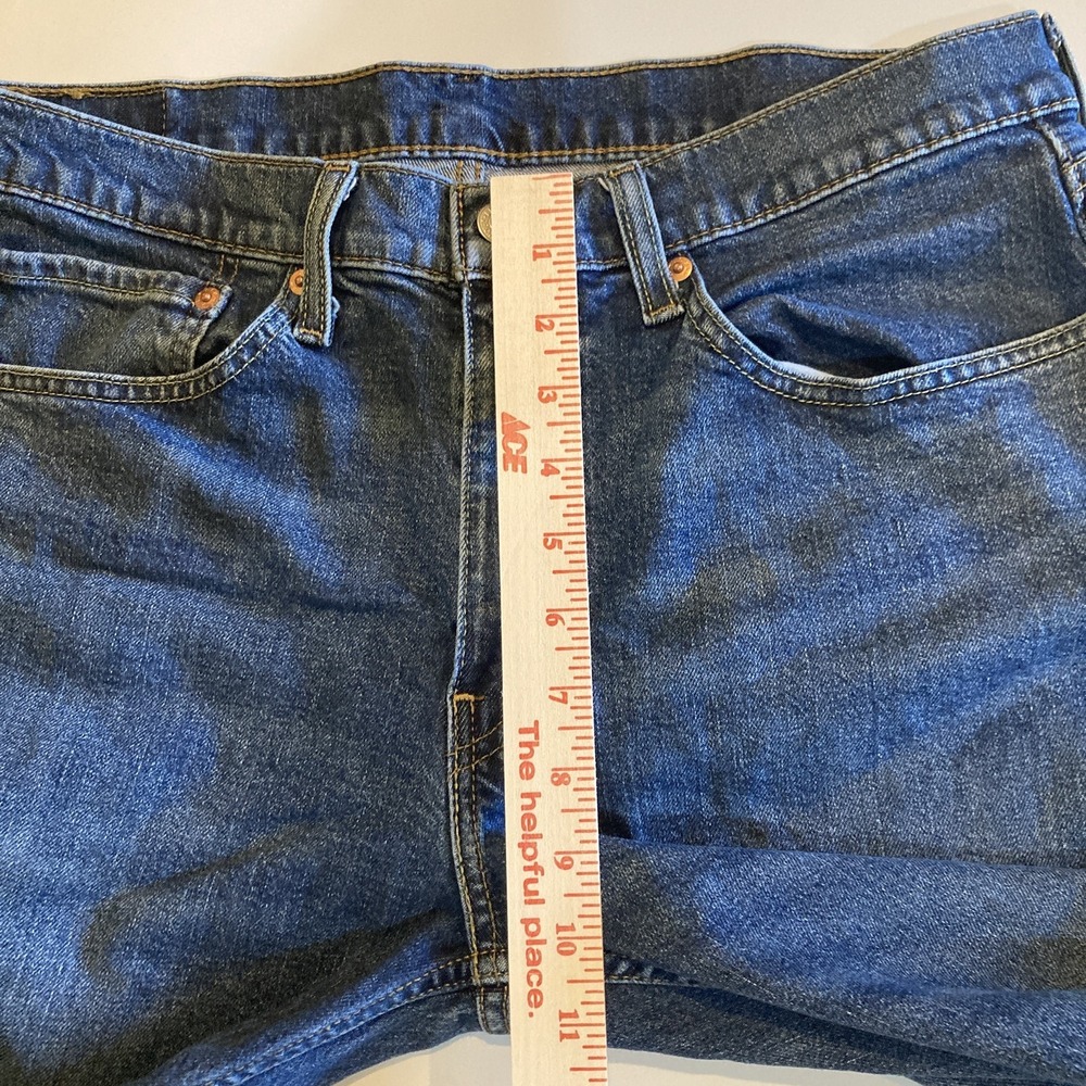 LEVI Jeans 514 Men 34x32 (Fits 34x30.5) Stretch Straight Fit Blue Western Cowboy - Picture 10 of 15